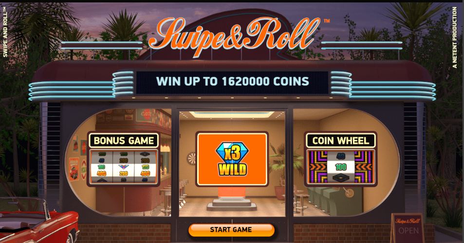 Swipe & Roll dine mønter i den nye NetEnt slotautomat