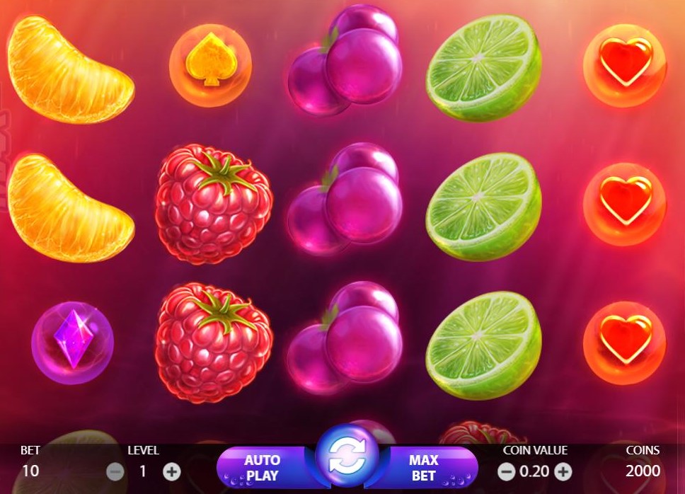 Spilanmeldelse af spilleautomaten Berry Burst - en super spændende online slot maskine.